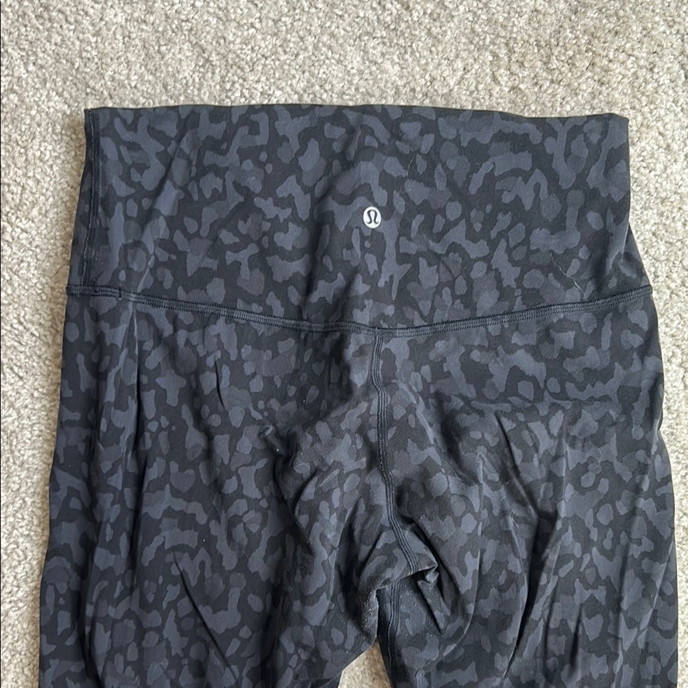 Lululemon Black Patterned Leggings